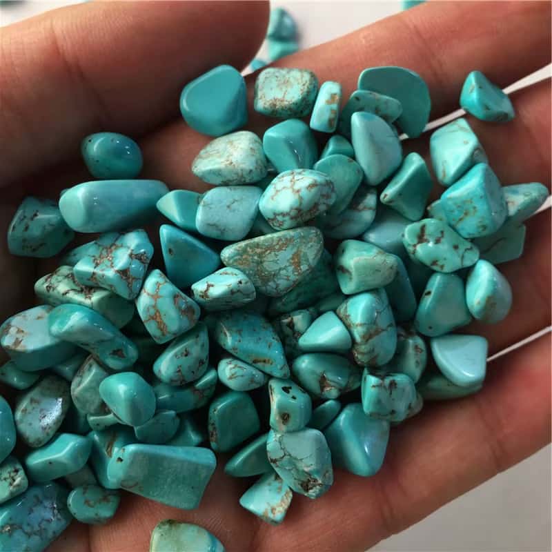 تصویر 1 از سنگ فیروزه نیشابوری با کیفیت بالا و درخشش منحصر به فرد